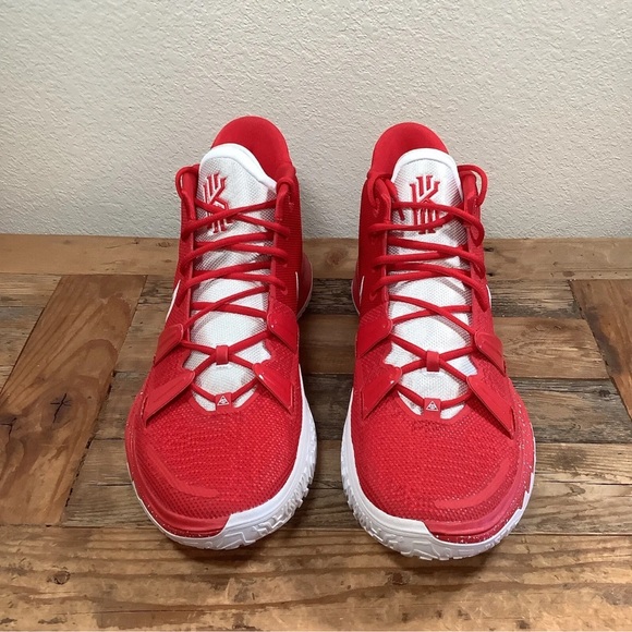 Nike Kyrie 7 TB Men's University Red White Basketball Shoes - Picture 3 of 8